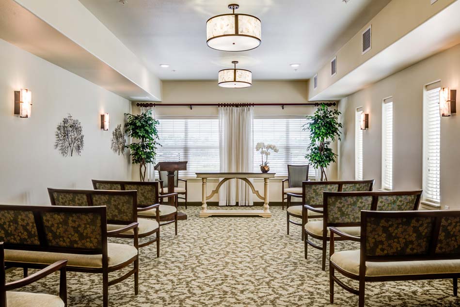 Hawthorn Senior Living. Camellia Gardens Chapel.