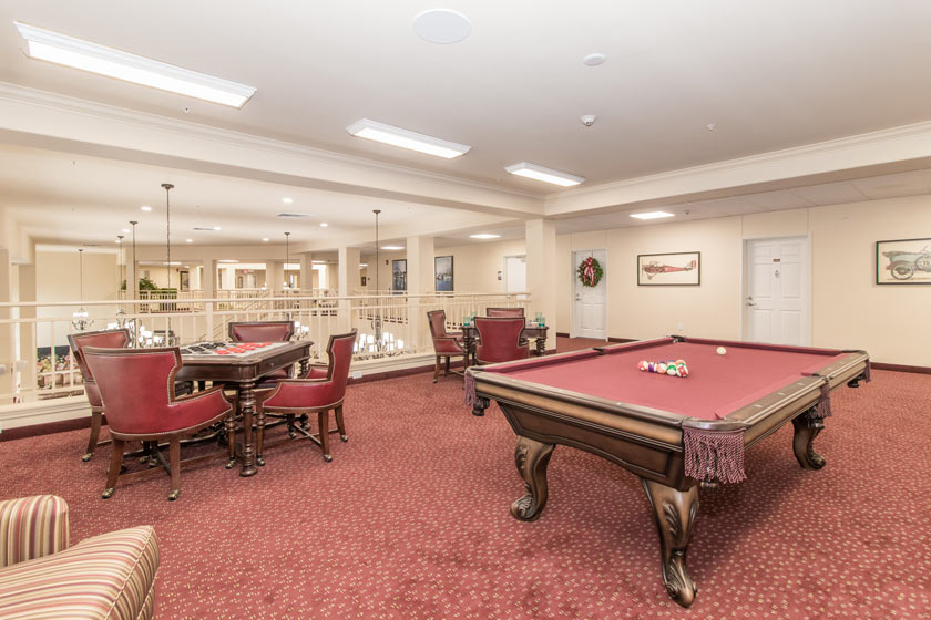 El Dorado Estates game room with pool tables