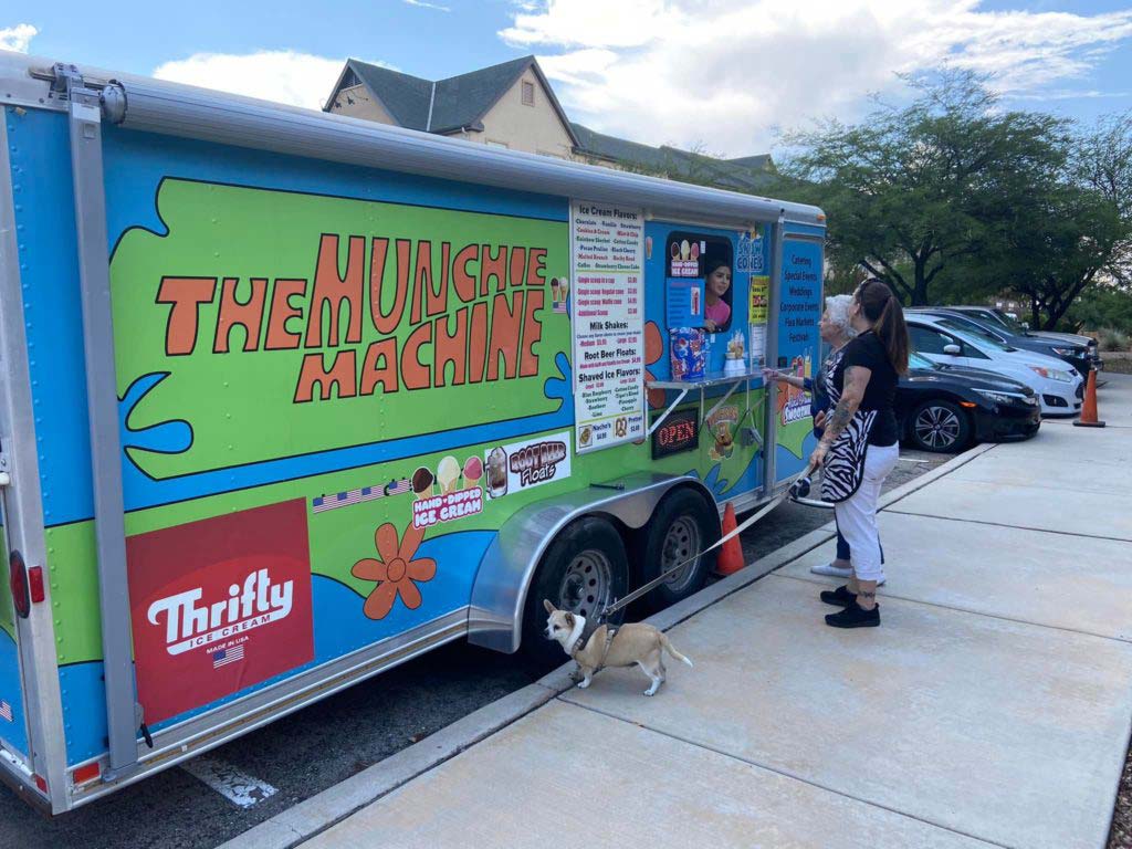 Food truck at carnival event