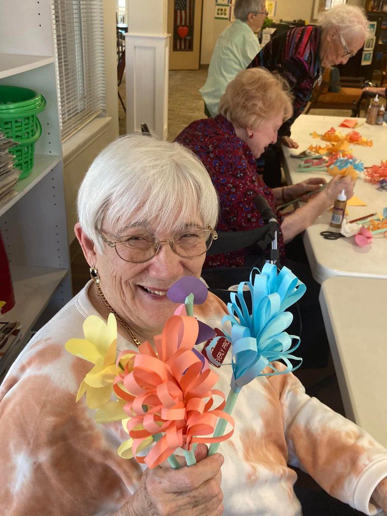 Flower bouquet senior