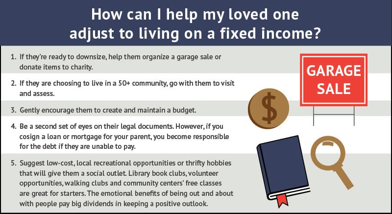 Fixed income adjustment tips gardening infographic