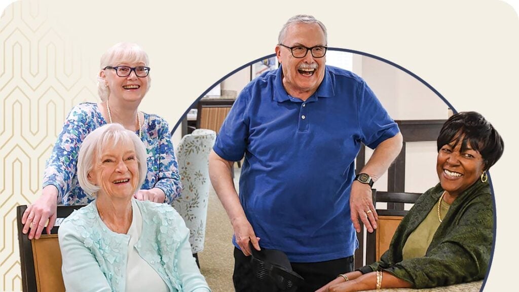 Group of seniors smiling