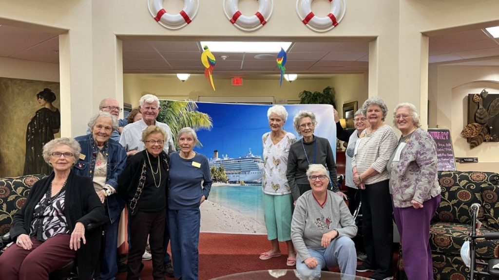 Seniors learning fun facts about Rome, Venice and Tuscany