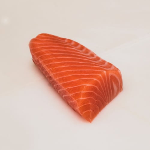 Salmon cut perfectly
