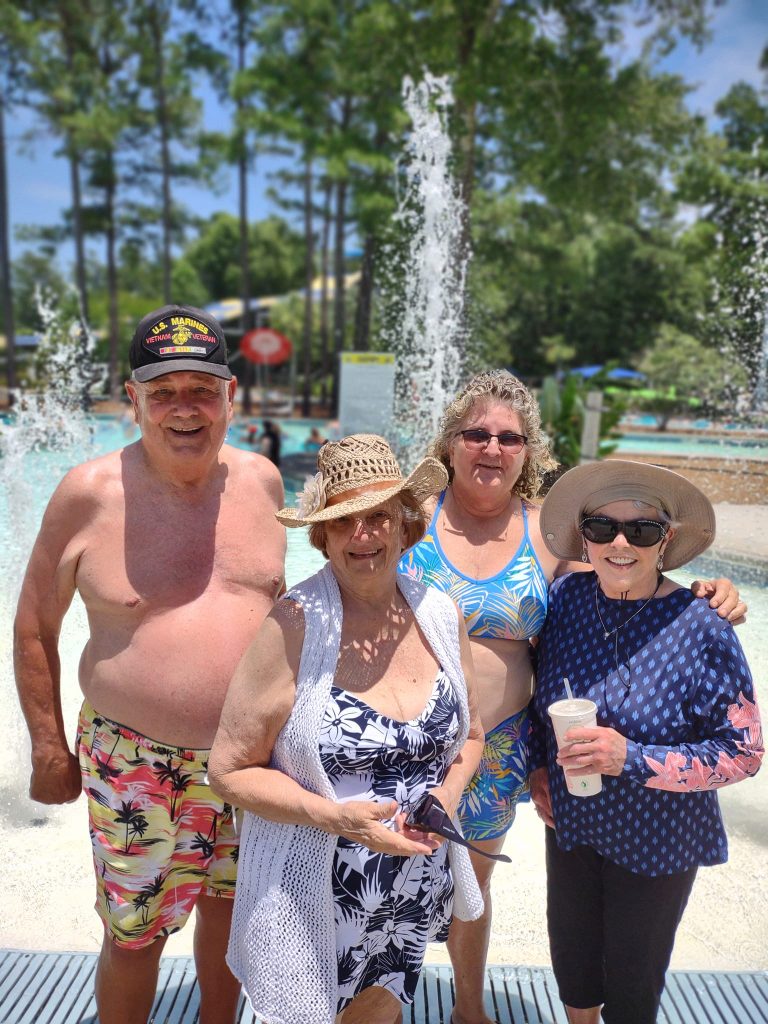 Seniors at the pool.