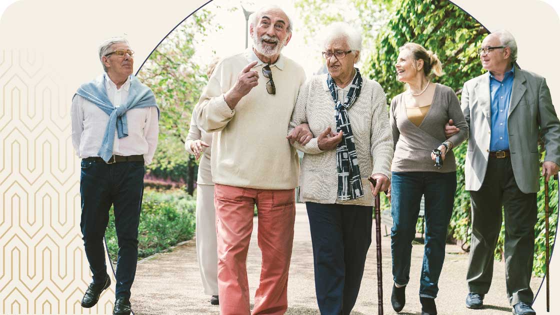 Hawthorn Senior Living Seniors Walking